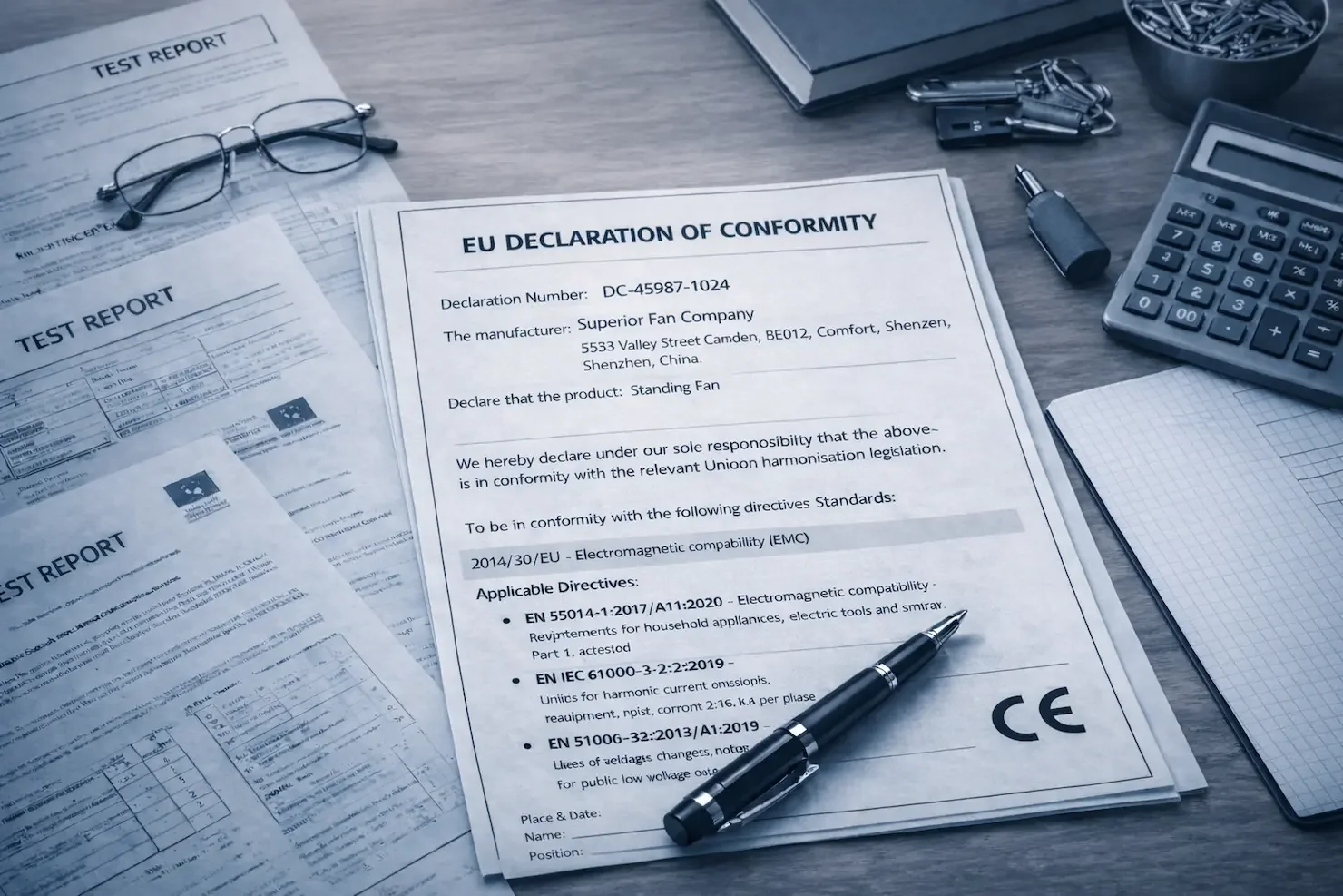 O que é a Declaração UE de Conformidade e o que ela deve incluir