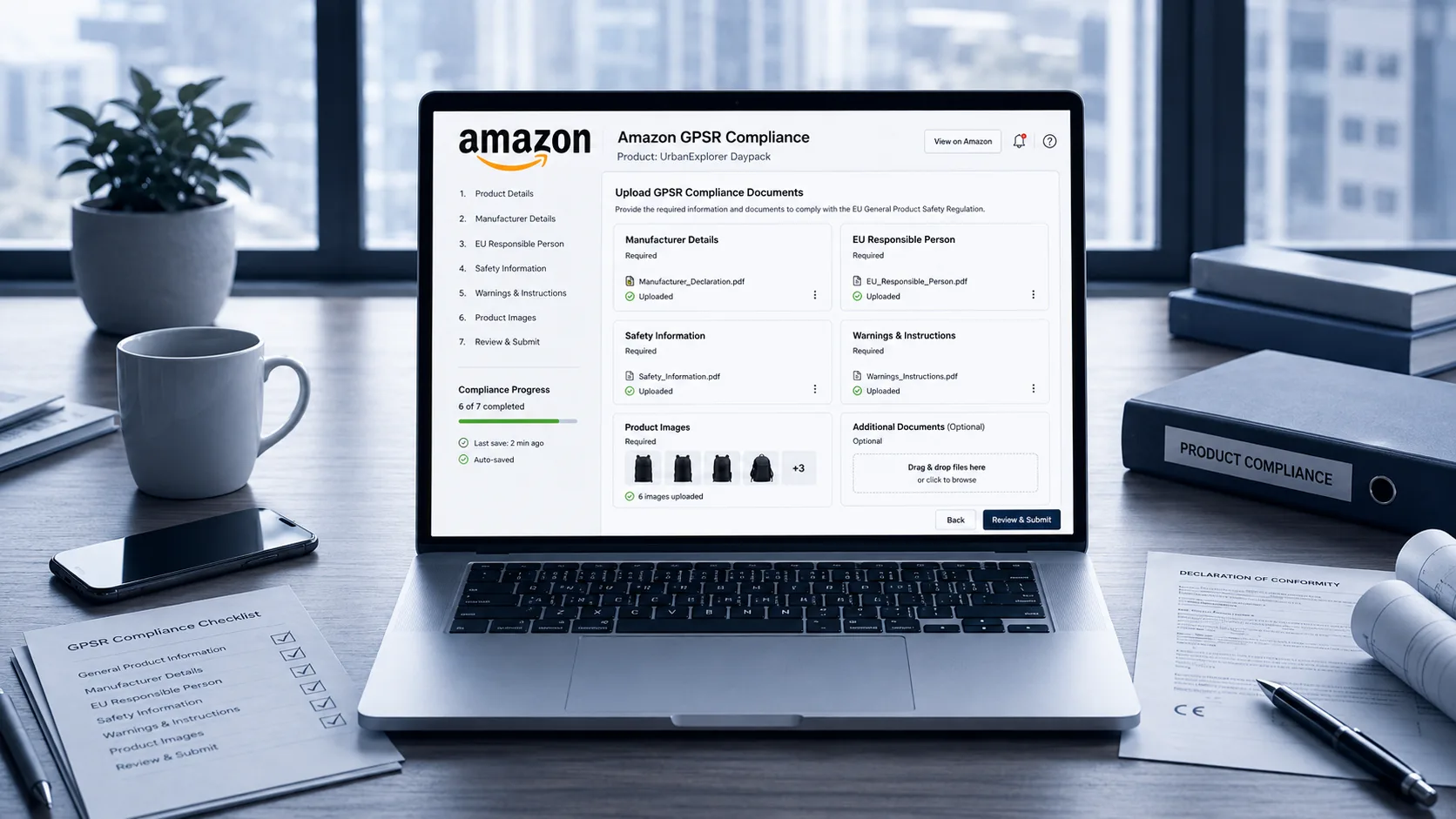 GPSR en Amazon: requisitos del listing